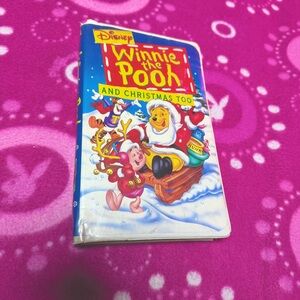 Winnie The Pooh And Christmas Too Disney VHS Tape 1991